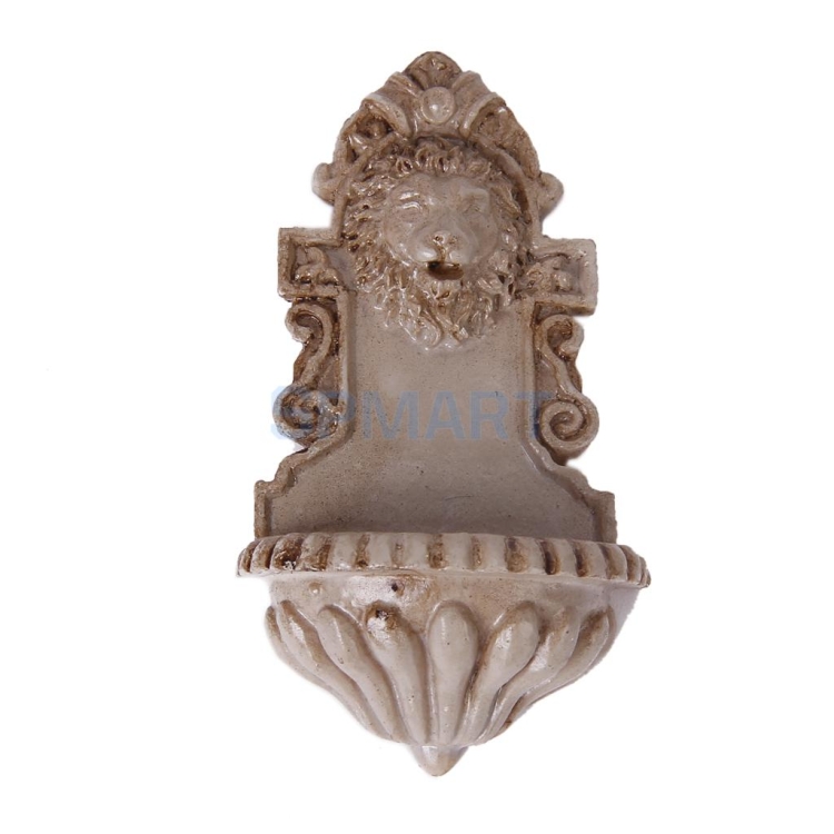 

3 PCS Vintage Doll House Miniature Lion Head Wall Hanging Accessories Toy