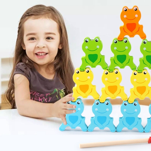 

Children Magnetic Wooden Frog Fshing Educational Toys