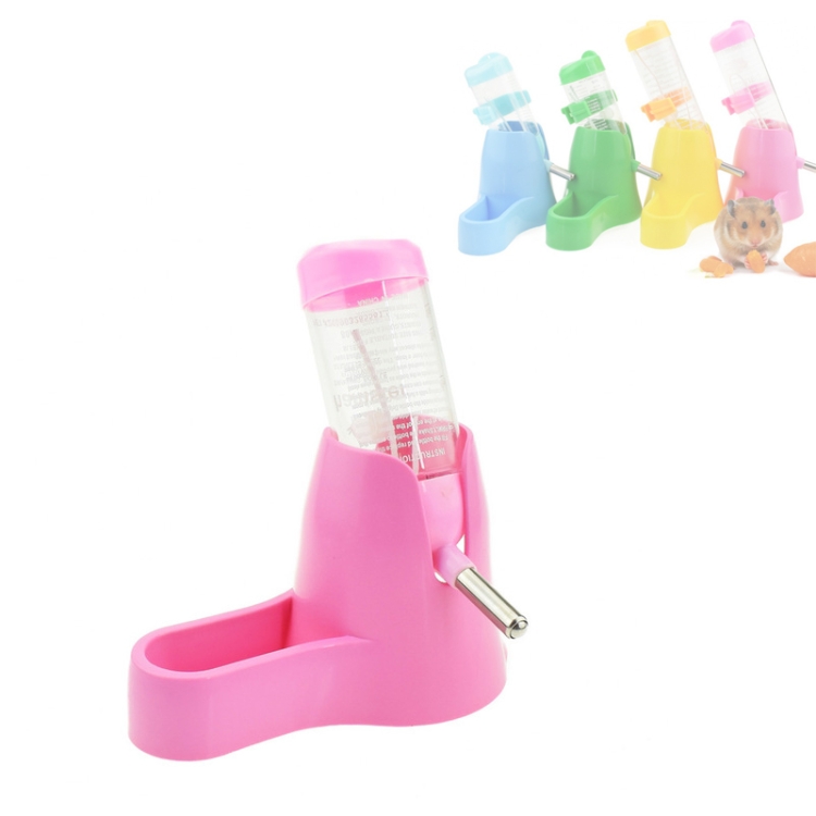 

125ml Hamster Special Plastic Drinking Fountain Pet Suppliests(Pink)