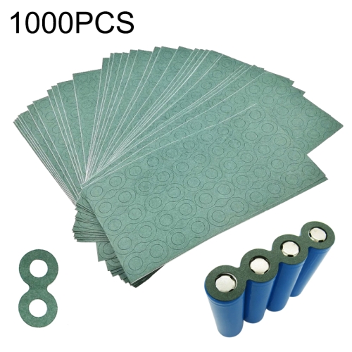 

1000 PCS 18650 Li-ion Battery Barley Paper Power Switch Battery Insulation Gasket, Two Couplets Hollowed Version