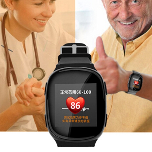 

D100 Elderly Heart Rate Monitor GPS Tracking Communicator Tracker Watch, GPS+LBS+WiFi, 1.54 inch Touchscreen, One-key SOS, Fall Alarm, Broadcast Time, 2-Way Audio Calls, Medication Reminder, Sports Reminder, Sedentary Reminder, Security Fence(Black)