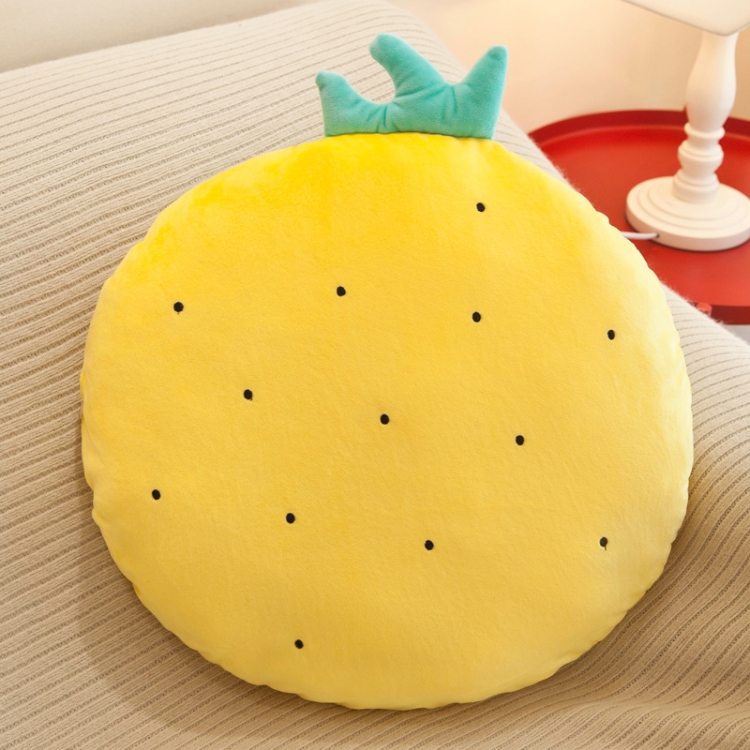 

Fruit Cushion Office Student Toy Strawberry Pineapple Pillow Plush Toy(Black)