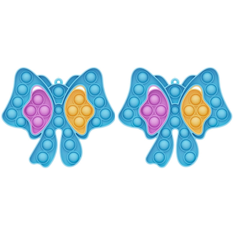 

2 PCS Puzzle Decompression Toy, Style: Bowknot(Blue)