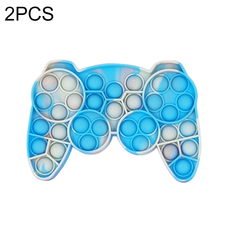 

2 PCS Children Silicone Desktop Educational Decompression Toy, Style: Gamepad