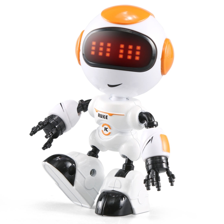 

JJR/C R8 Novel Toy Touch Induction LED Robot, Size: 11.5*7.5*5cm(Orange)