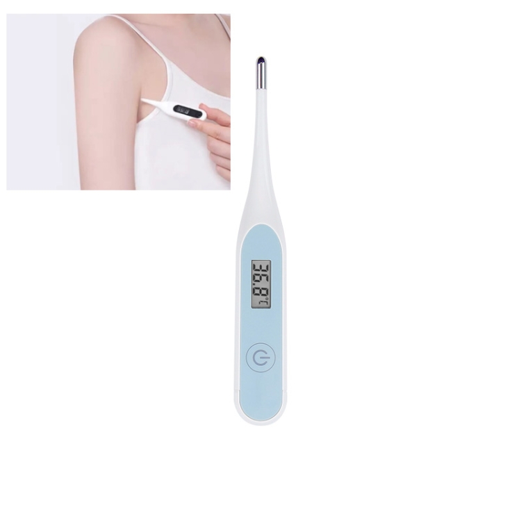 

20s Quick Test Fever Measurement Electronic Digital Thermometer Body Temperature (Blue)