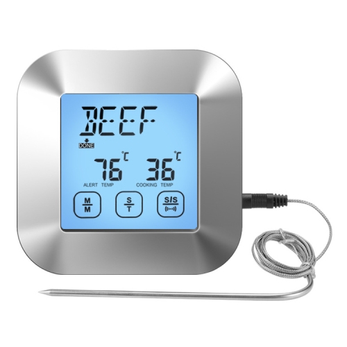 

TS-82 Digital Kitchen Food Cooking BBQ Wireless Touch Screen Thermometer with Timer Alarm