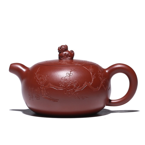 

Plum Blossom Pattern Handmade Yixing Clay Teapot Tea Boiler