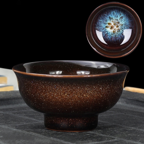 

Kiln Transmutation Kongfu Bowl Ceramic Tea Cup, 03, Capacity: 60ml, Size:Small, 6.9x3.5cm