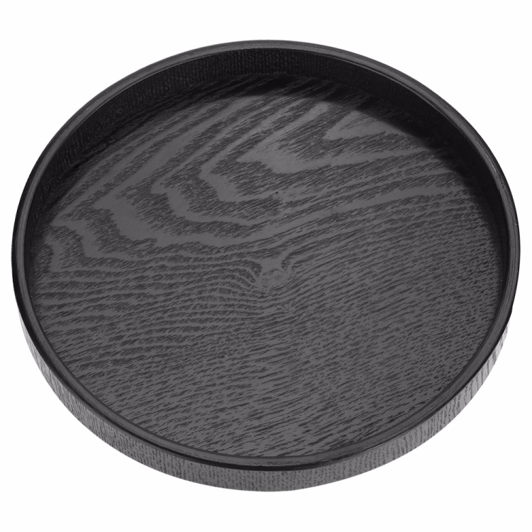 

Creative Round Solid Wood Tea Tray Hotel Wooden Tay Storage Tray, Diameter: 37.5cm