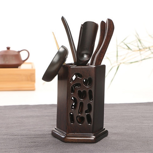 

Home Decoration Ebony Wood Tea Set tea Tray Accessories Tea Clip (34-1)