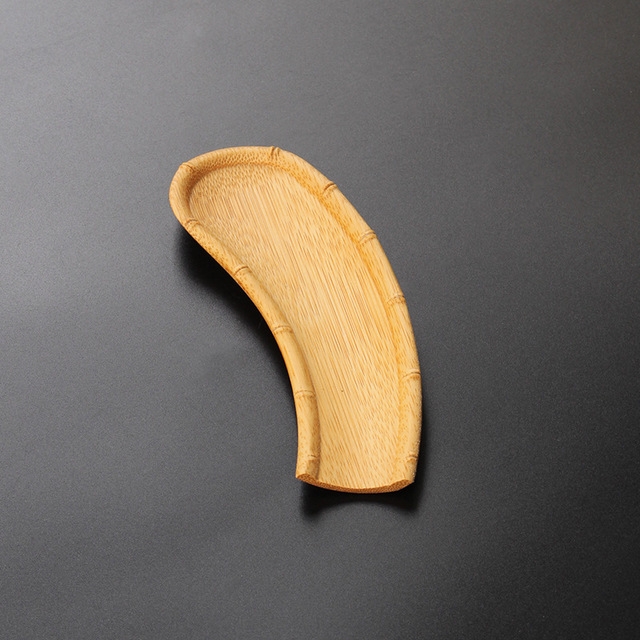 

Tea Set Accessories Handmade Natural Bamboo Root Tea Shovel (Crescent PJ181206-6)