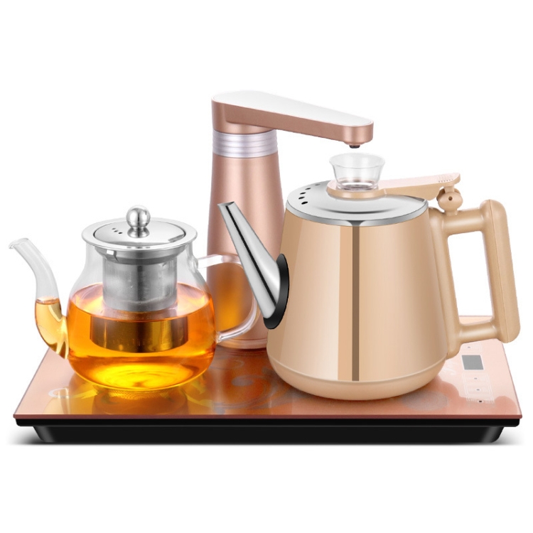

Automatic Stainless Steel Household Pumping Electric Kettle Tea Set (Gold Rubber)