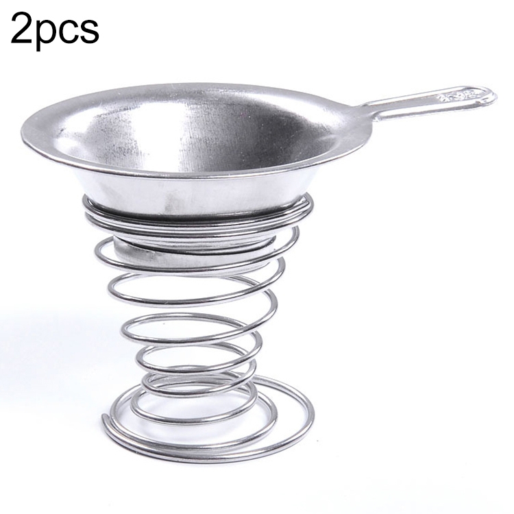 

5 PCS 2 in 1 Stainless Steel Tea Drain + Spring Tea Set
