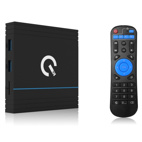 

Q95 4K HD Network TV Set Top Box, Android 9.0, Amlogic S905X3 Quad Core, 4GB + 64GB, Support 2.4G / 5G WiFi, Bluetooth, TF Card, HDMI, AV, LAN, USB