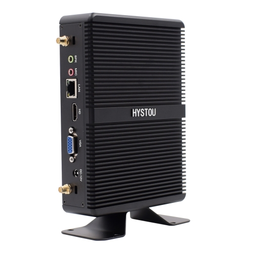 

HYSTOU H2 Windows / Linux System Mini PC, Intel Core I3-7167U Dual Core Four Threads up to 2.80GHz, Support mSATA 3.0, 4GB RAM DDR4 + 256GB SSD (Black)