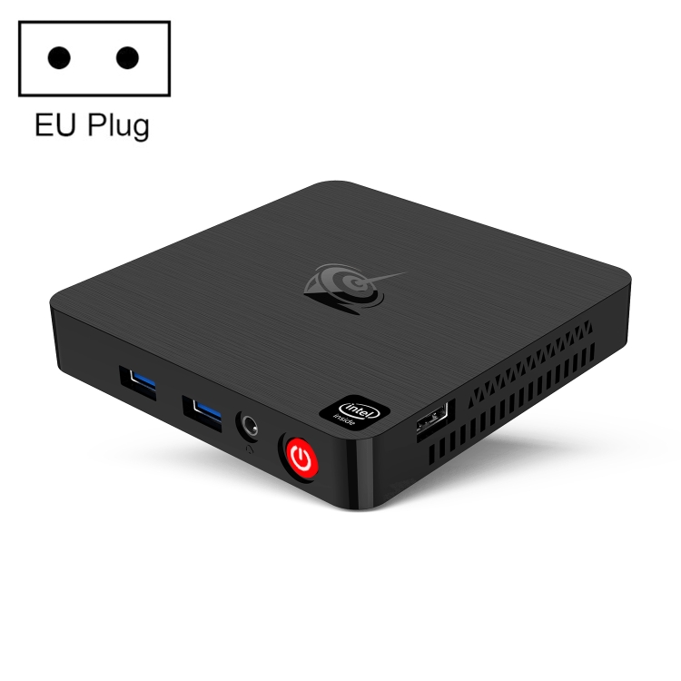 

Beelink T4 Windows 10 Mini PC, Intel Atom X5-Z8500, Quad Core 2M Cache up to 2.24GHz, 4GB + 64GB, Support HDMI, Dual Band WiFi, LAN, EU Plug