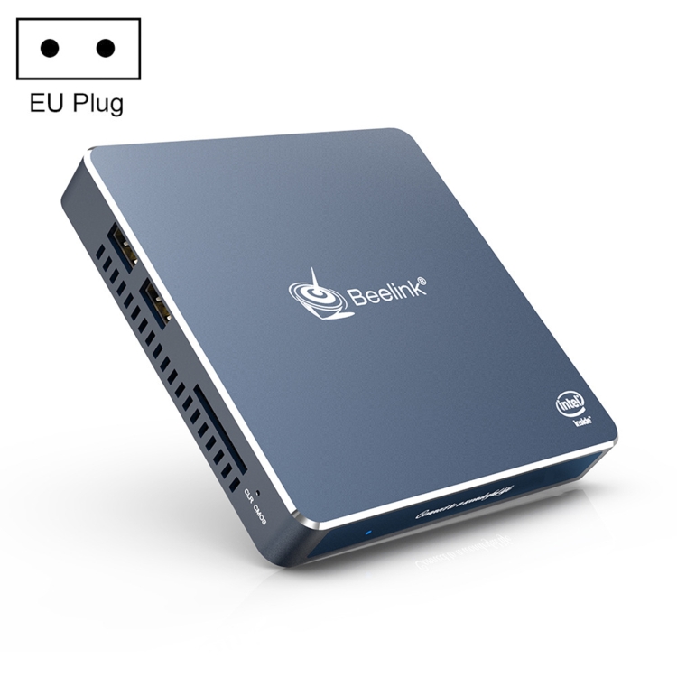 

Beelink Gemini-M Windows 10 Ultra Thin Mini PC, Intel Gemini Lake Refresh J4125, Quad Core 4M Cache up to 2.7GHz, 8GB LPDDR4 + 256GB M.2 2280 SSD,Support HDMI, TF Card, Dual Band WiFi, Bluetooth, LAN, US Plug, EU Plug