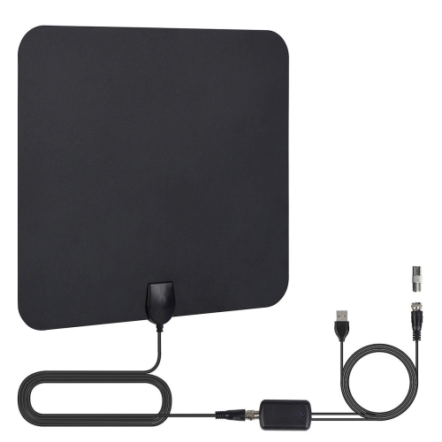 

TY33 50 Miles Range 28dBi High Gain Amplified Digital HDTV Indoor TV Antenna with 4m Coaxial Cable & LED Light
