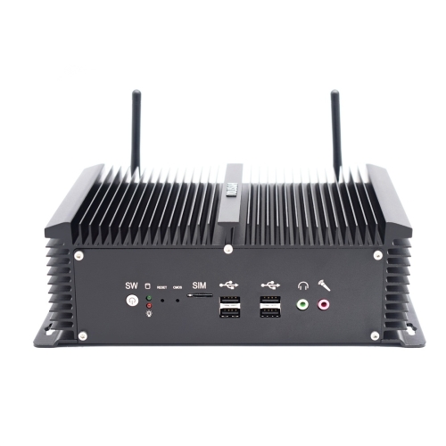 

HYSTOU P12-I5-8250U Fanless Mini PC Intel Core i5-8250U Processor Quad Core up to 1.6GHz, RAM: 4G, ROM: 128G, Support Win 7 / 8 / 10 / Linux(Black)