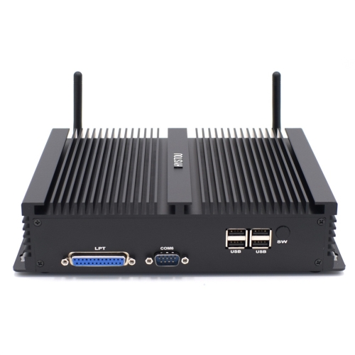 

HYSTOU H4-I7-8550U Fanless Mini Industry PC Intel Core i7-8550U Processor Quad Core up to 1.8GHz, RAM: 8G, ROM: 256G, Support Win 7 / 8 / 10 / Linux (Black)