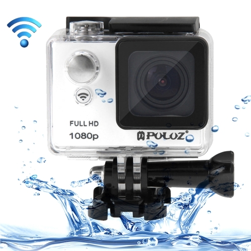 

PULUZ U6000 Full HD 1080P 2.0 inch LCD Screen WiFi Waterproof Multi-function Sport Action Camcorder, Novatek NT96650 Chipset, 175-degree Wide-angle Lens(White)