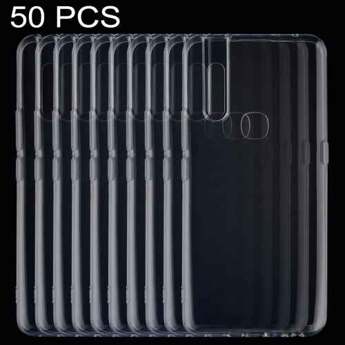 Sunsky 50 Pcs 0 75mm Ultrathin Transparent Tpu Soft Protective Case For Vivo V15