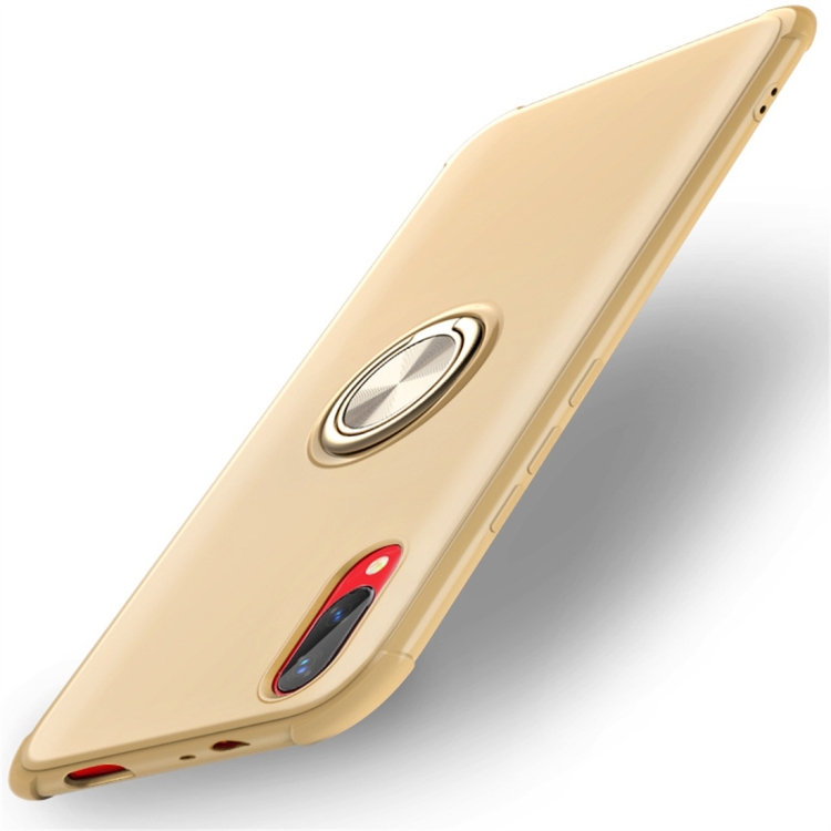 

Shockproof TPU Protective Case for Vivo NEX S, with Holder (Gold)