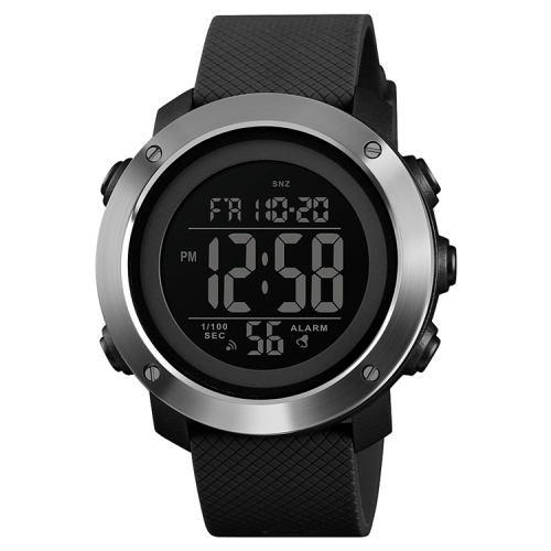 

SKMEI 1416 Multifunctional Outdoor Fashion Noctilucent Waterproof Steel Ring Digital Watch (Black)
