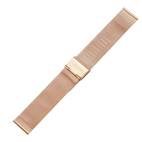 

CAGARNY Simple Fashion Watches Band Metal Watch Strap, Width: 18mm(Gold)