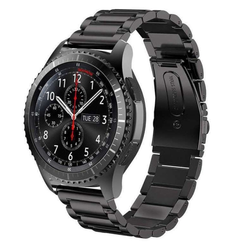 

Stainless Steel Wrist Watch Band for Samsung Gear S3 22mm (Black)