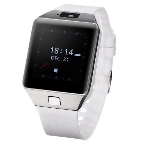 

QW09 Smart Watch Phone, 512MB+4GB, 1.54inch LCD Capacitive Touch Screen Android 4.4.2, MTK6572A Dual Core, 1.2GHz,3G /2G Network, Support Pedometer / Bluetooth V4.0 / WiFi / Phone Anti-lost, with Silicone Strap(White)