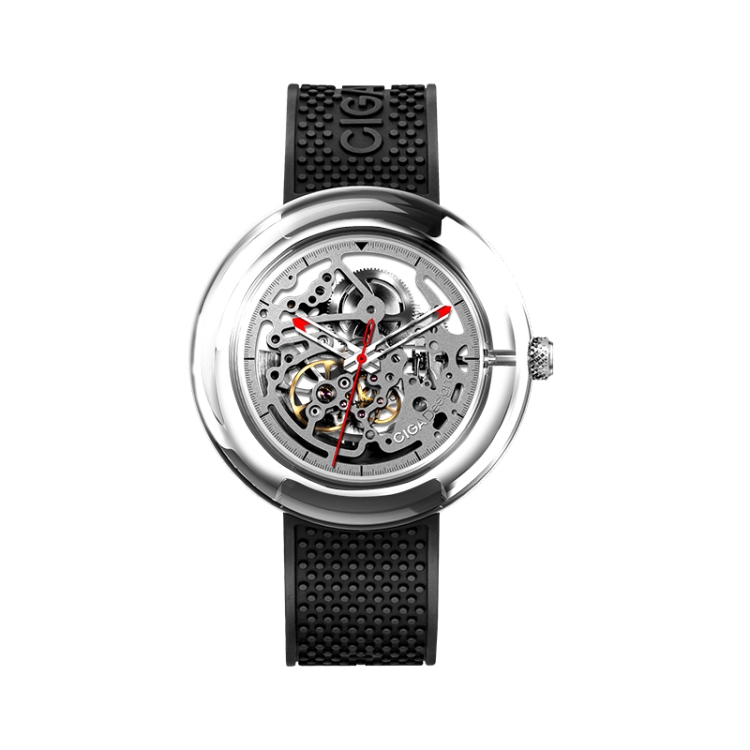 

Original Xiaomi Youpin TR90 T-Series Mechanical Watch 360 Degrees Transparent Skeleton Wristwatches for Male Woman(Black)