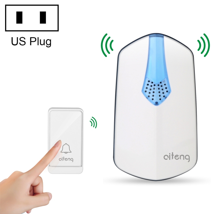

AITENG V026J Wireless Batteryless WIFI Doorbell, US Plug