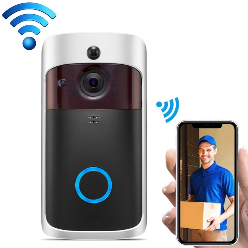 

V5 Standard Edition 720P Wireless WiFi Smart Video Doorbell, Support Cloud Storage & Motion Detection & Infrared Night Vision & Two-way Voice(Black Silver)