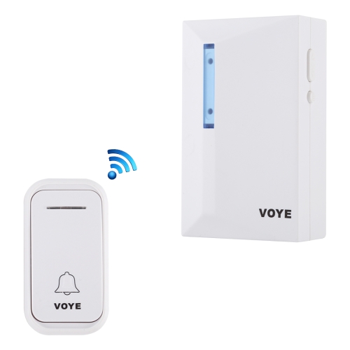 

VOYE V015F Home Music Remote Control Wireless Doorbell with 38 Polyphony Sounds (White)
