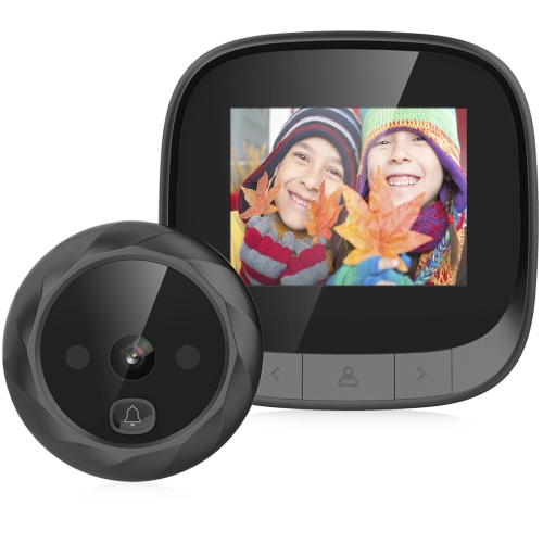 

DD3 2.4 inch TFT Screen 0.3MP Security Digital Door Viewer, Support Infrared Night Vision & 90 Degrees Wide Angle (Black)