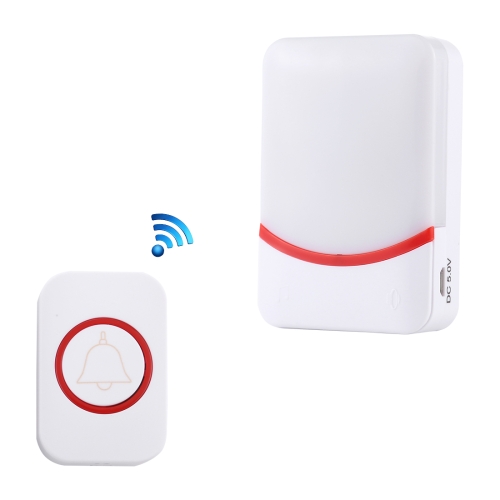 

CMF1188 Home Music Remote Control Wireless Doorbell with 38 Ringtones & Colorful Flashing Lights + Ringtones / Ringtones / Colorful Flashing Lights 3-Modes (White)