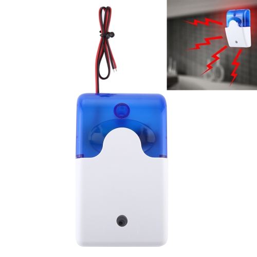 

103 Mini Strobe Siren Durable Home Security Alarm System (Blue)