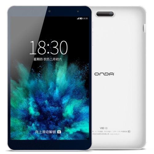 

ONDA V80 SE Tablet, 8.0 inch, 2GB+32GB, CE / FCC / ROHS / WEEE Certificated, Dual Camera, ONDA ROM 2.0 Android 5.1 OS, Allwinner A64 Quad-Core 64-bit 1.83GHz(Blue)