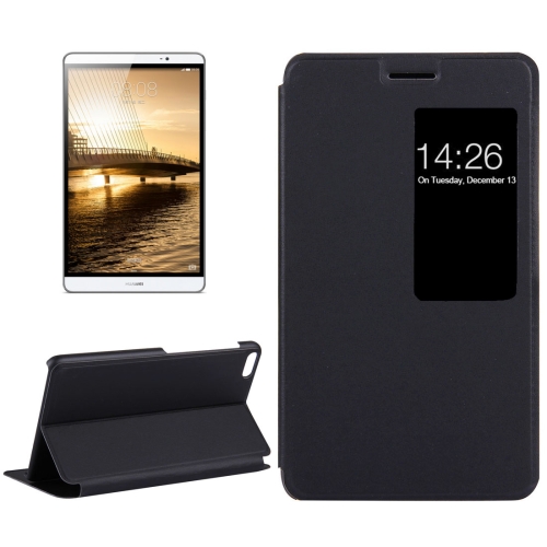 

For Huawei MediaPad M2 Youth Version 7.0 Litchi Texture Horizontal Flip Leather Case with Holder & Smart Window(Black)