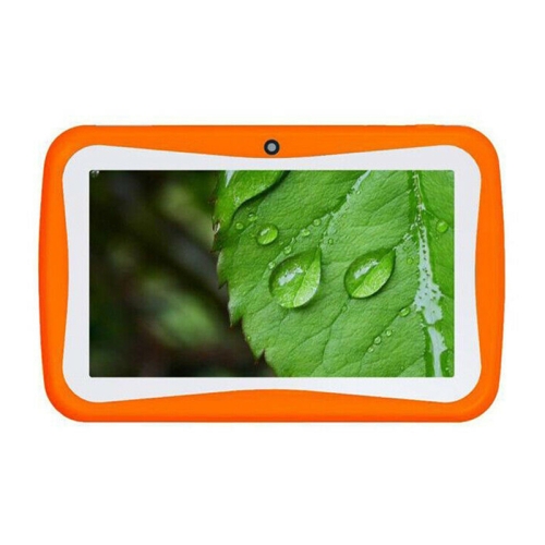 

768 Kids Education Tablet PC, 7.0 inch, 1GB+8GB, Android 4.4 Allwinner A33 Quad Core Cortex A7, Support WiFi / TF Card / G-sensor, with Holder Silicone Case(Orange)
