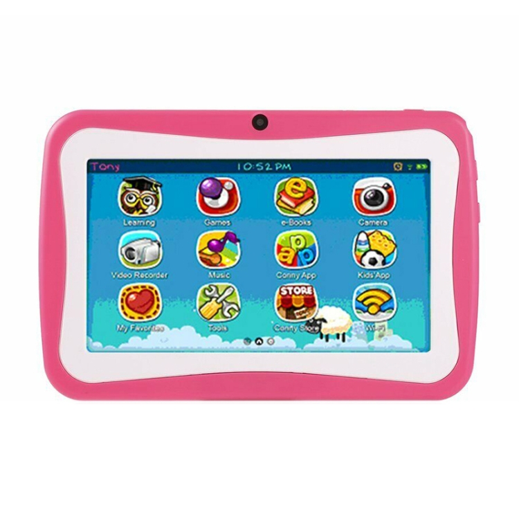 

768 Kids Education Tablet PC, 7.0 inch, 1GB+8GB, Android 4.4 Allwinner A33 Quad Core Cortex A7, Support WiFi / TF Card / G-sensor, with Holder Silicone Case(Pink)