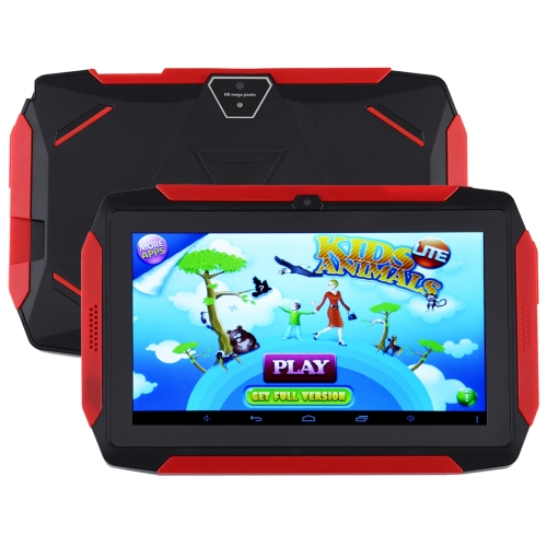 

Q98 Kids Game Tablet PC, 7.0 inch, 1GB+16GB, Android 4.4 Allwinner A33 Quad Core, Support WiFi / Bluetooth / TF Card / G-sensor / Dual Camera(Black)