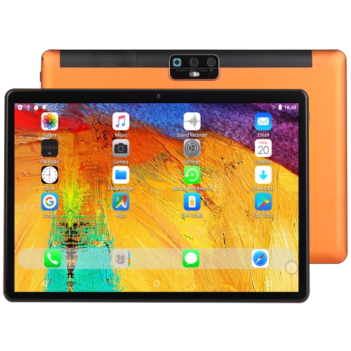 

BDF H1 3G Phone Call Tablet PC, 10.1 inch, 2GB+32GB, Android 9.0, MTK8321 Octa Core Cortex-A7, Support Dual SIM & Bluetooth & WiFi & GPS, EU Plug(Orange)