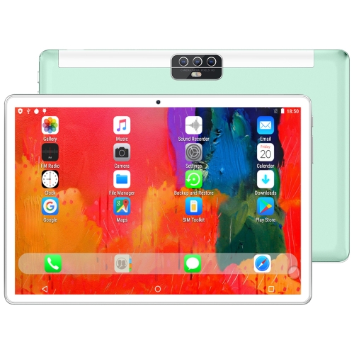 

BDF H1 4G LTE Tablet PC, 10.1 inch, 2GB+32GB, Android 9.0, SC9863A Octa Core Cortex-A55, Support Dual SIM & Bluetooth & WiFi & GPS, EU Plug(Green)