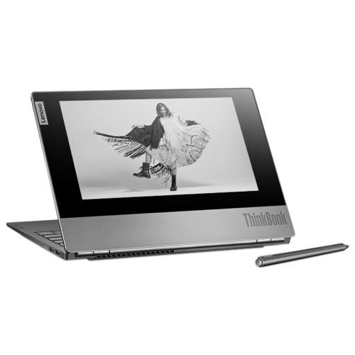 

Lenovo ThinkBook Plus Laptop 0ACD, 13.3 inch, 16GB+512GB, Windows 10 Professional Edition, Intel Core i7-10510U Quad Core up to 4.9GHz, with E-ink Screen, Support WiFi 6 & Bluetooth, US Plug (Silver Gray)