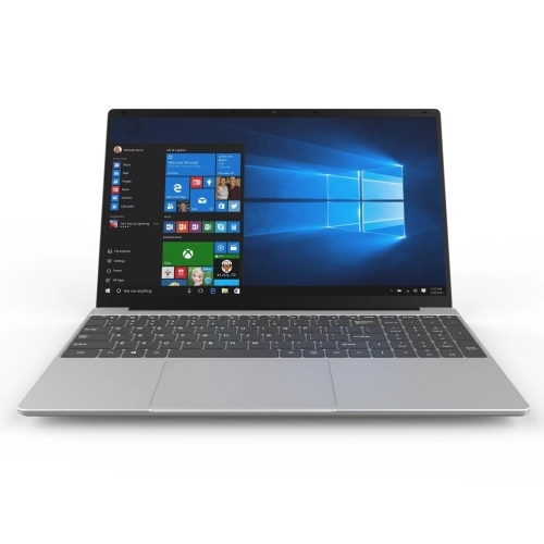 

F152 Ultra-thin Notebook, 15.6 inch, 12GB+128GB, Fingerprint Unlock, Windows 10 Intel Celeron J4125 Quad Core, Support TF Card & Bluetooth & WiFi & HDMI, US Plug (Silver)