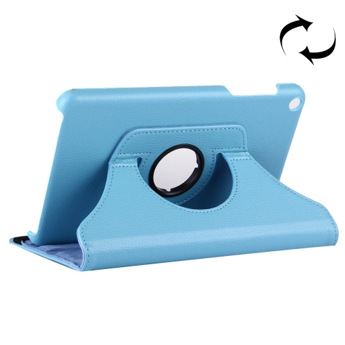 

For Huawei MediaPad T1 7.0 / T1-701u Litchi Texture Horizontal Flip 360 Degrees Rotation Leather Case with Holder(Blue)