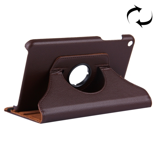 

For Huawei MediaPad T1 7.0 / T1-701u Litchi Texture Horizontal Flip 360 Degrees Rotation Leather Case with Holder(Brown)